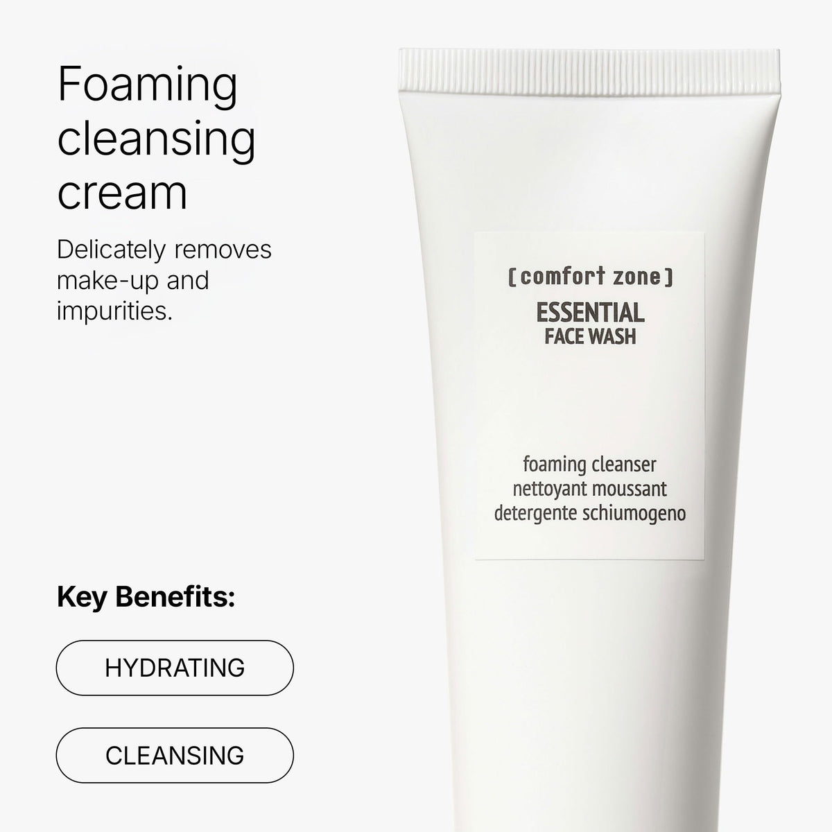 Comfort Zone Essential Face Wash 150 ml side view