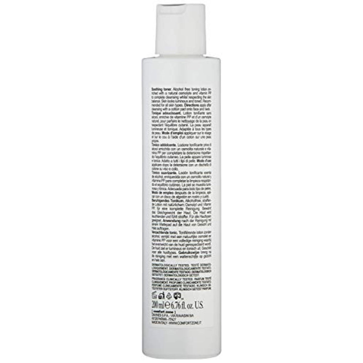 Comfort Zone Essential Toner 6.76 fl oz back view