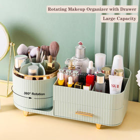COMFYROOM Rotating Makeup Organizer on a bathroom countertop