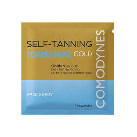 Comodynes Self-Tanning Wipes packaging front view
