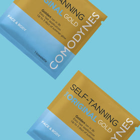 Comodynes Self-Tanning Wipes towel on a flat surface