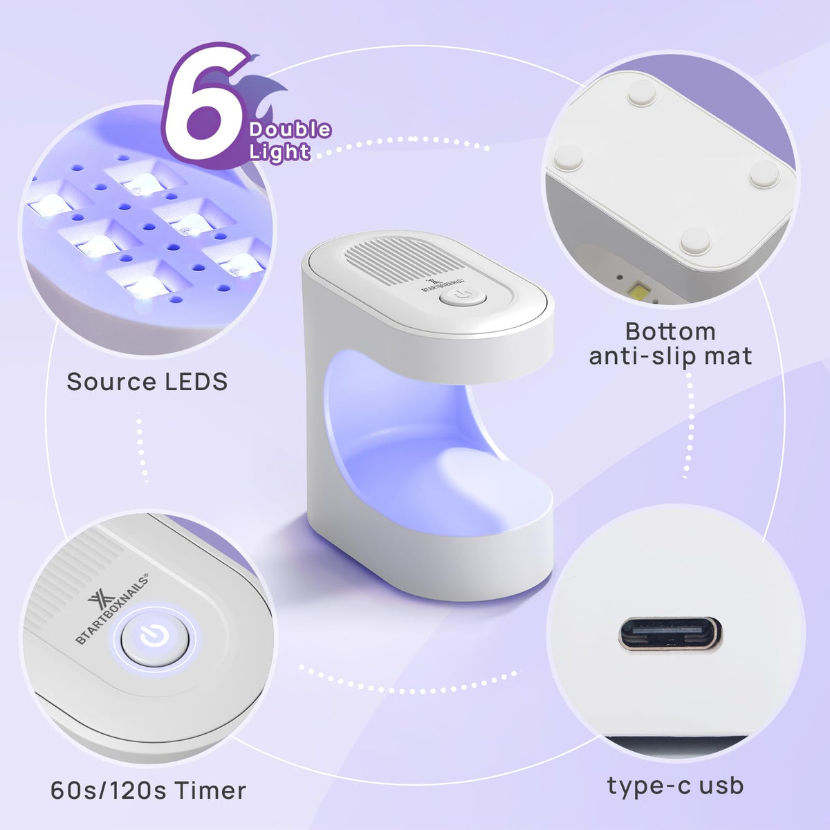 Complete BTARTBOXNAILS Builder Gel Set packaging