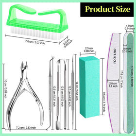 Complete Fandamei Nail Care Kit with green accessories