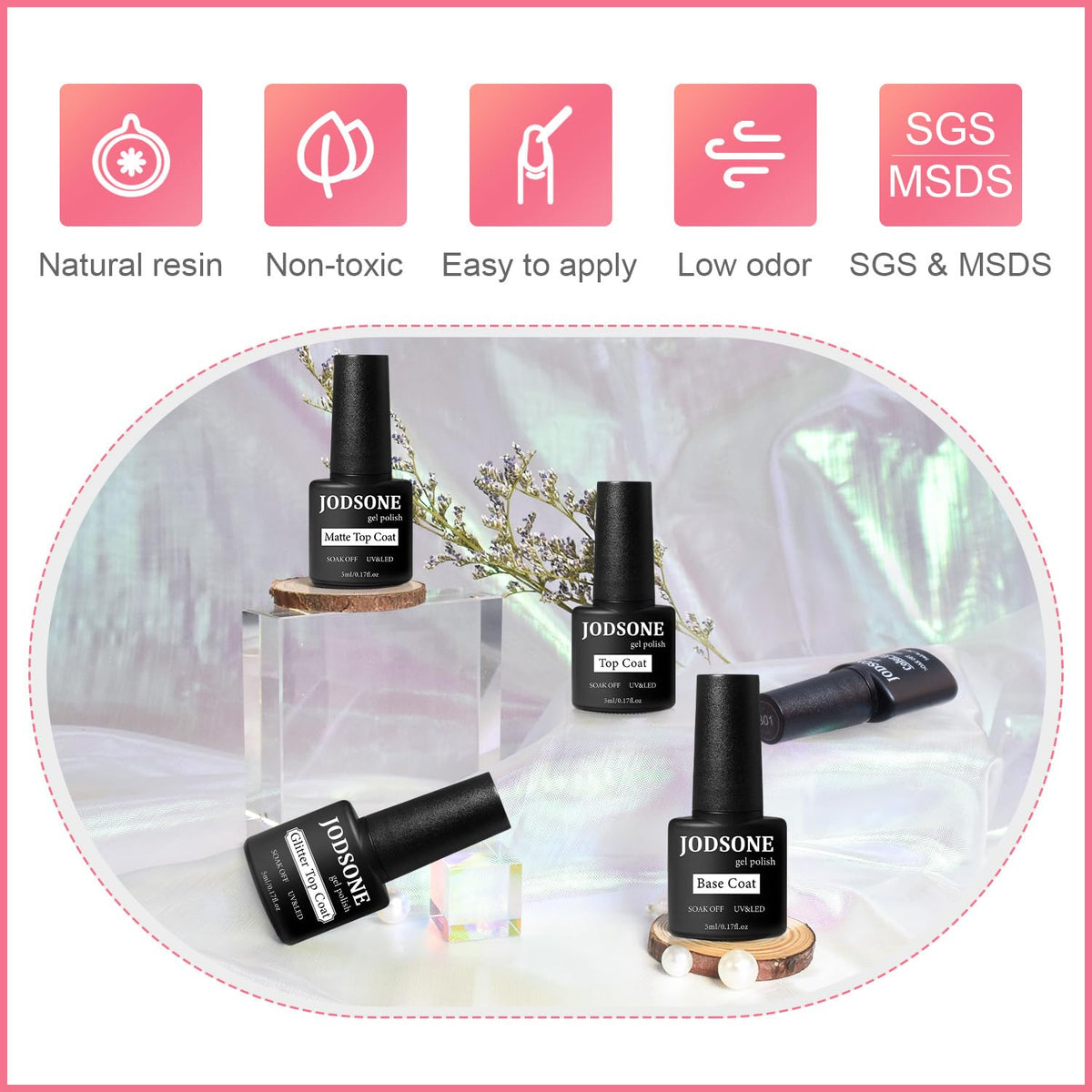 Complete JODSONE Gel Nail Polish Starter Set packaging