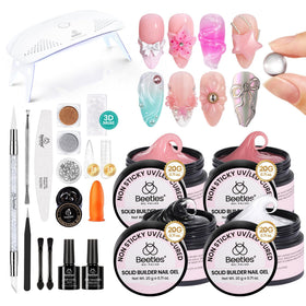 Complete set of beetles 3D Gel Nail Art Kit with accessories