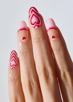 Complete set of ohora Semi Gel Nail Strips with accessories