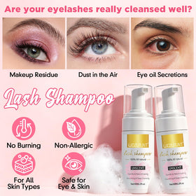 Complete set of WOZUTUNT Eyelash Extension Cleanser Kit
