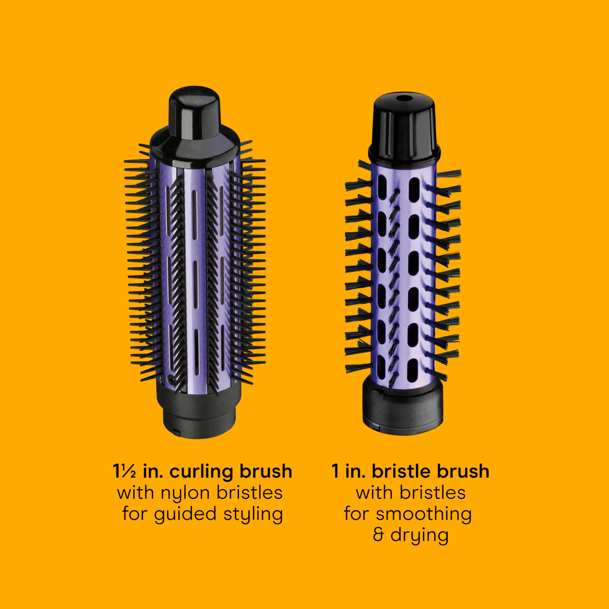 Conair 1.5-inch curling brush side view