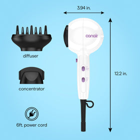 Conair Cake Pop Hair Dryer compact design for storage