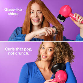 Conair Cake Pop Hair Dryer side view with attachments