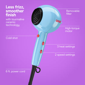 Conair Cake Pop Hair Dryer with concentrator attachment
