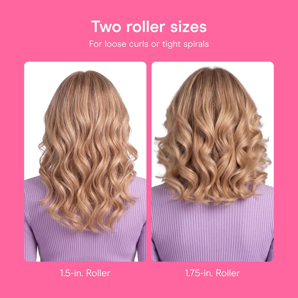 Conair Ceramic Hot Rollers set with clips displayed