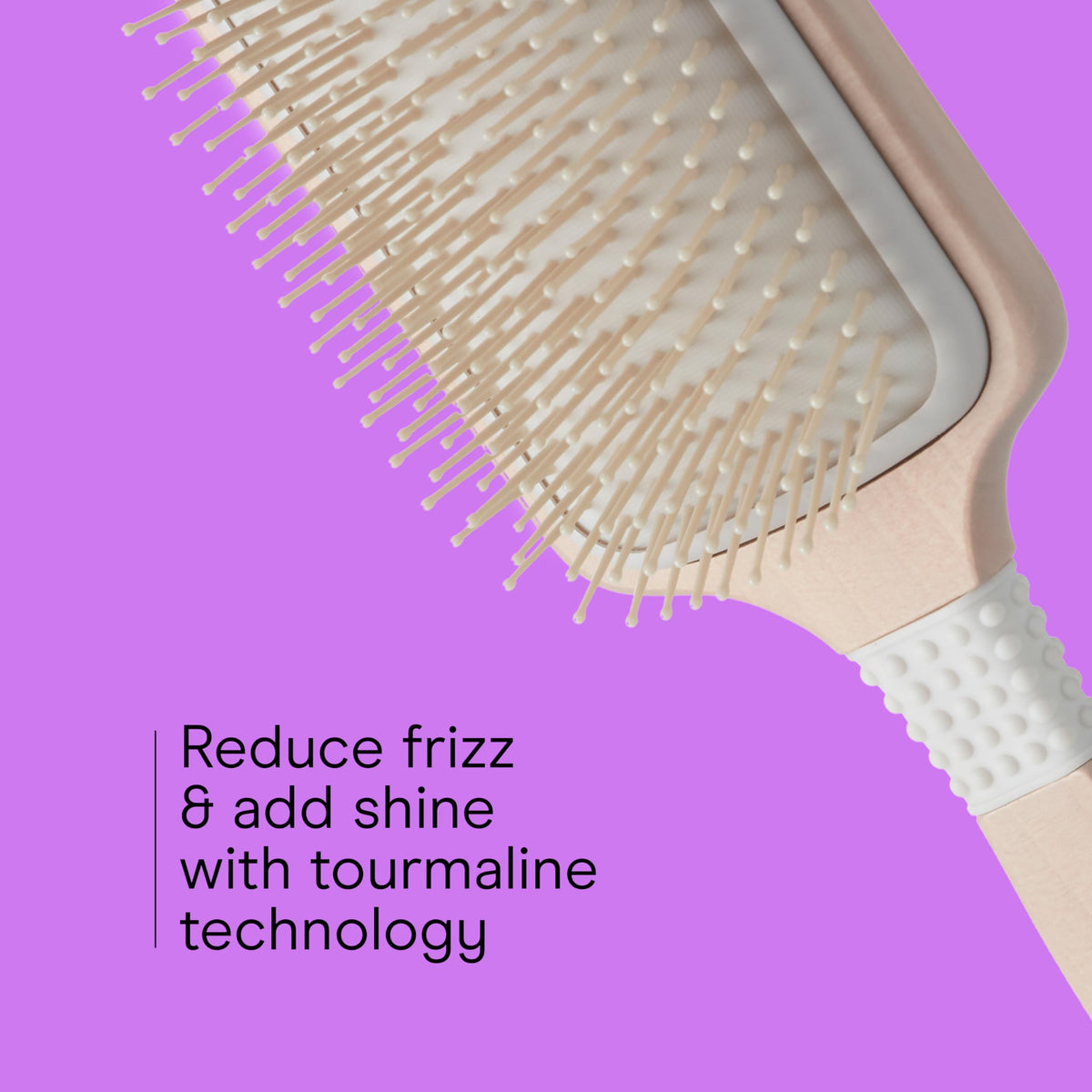 Conair Ceramic Wood Paddle Hair Brush cushioned base close-up