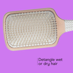 Conair Ceramic Wood Paddle Hair Brush handle showing grip design