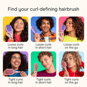 Conair Curl Define Detangler Brush Set with mixed bristles
