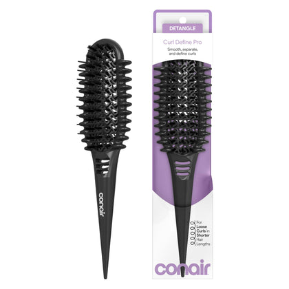 Conair Curl Define Pro Detangling Hairbrush front view