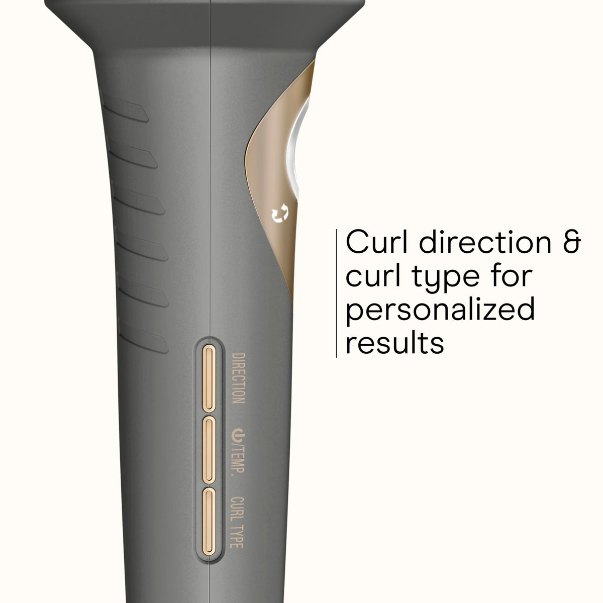 Conair Curl Secret Automatic Curling Iron in use with hair being curled