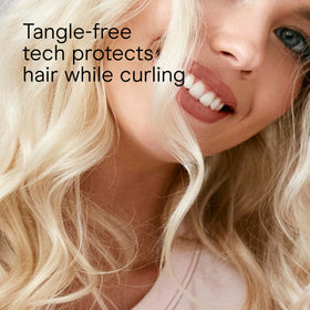 Conair Curl Secret Automatic Curling Iron showing heat settings