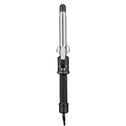 Conair Curling Iron 3/4-inch barrel front view in black/silver