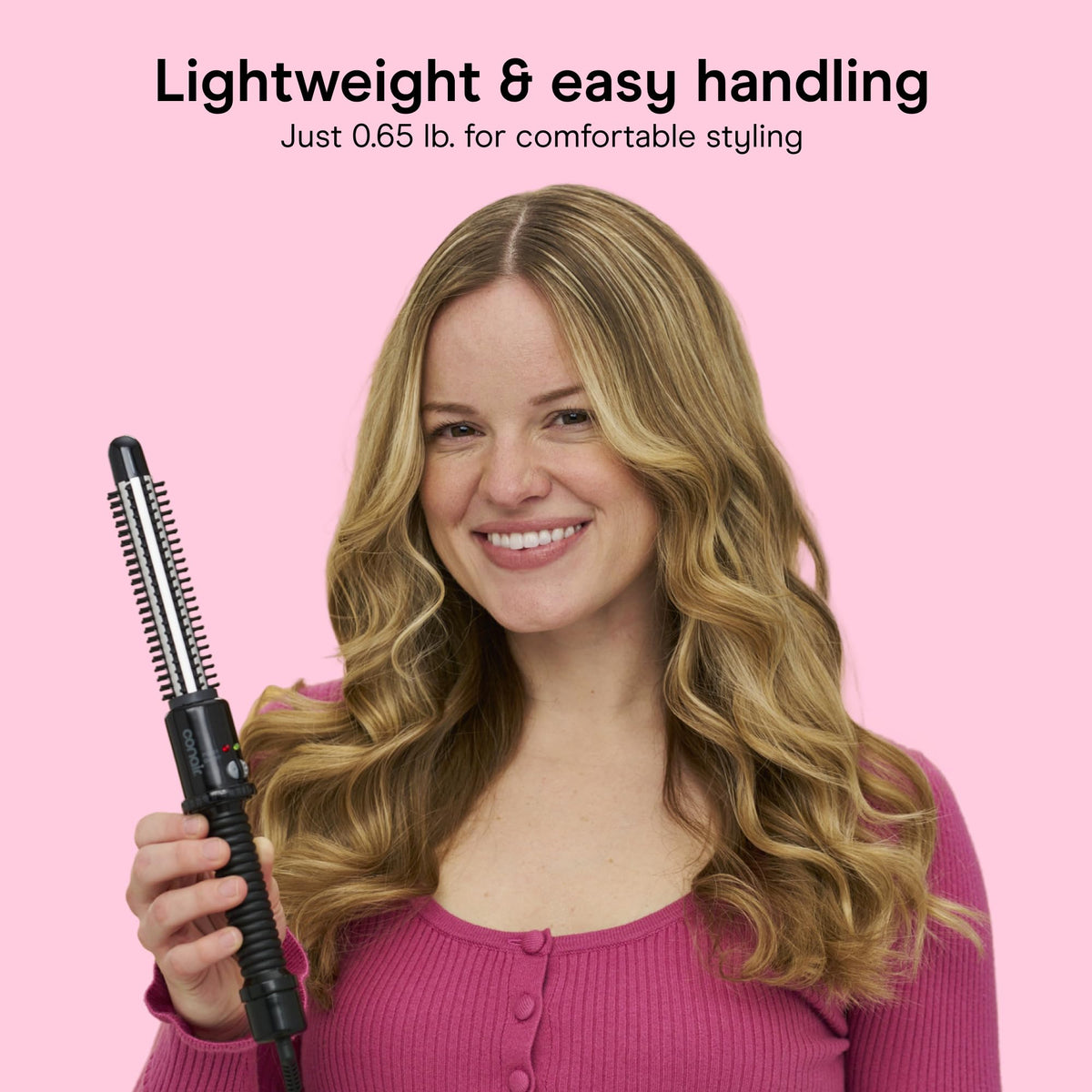 Conair Curling Iron Brush close-up of cool tip