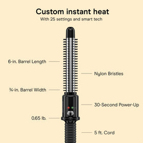 Conair Curling Iron Brush lifestyle scene with styled short hair