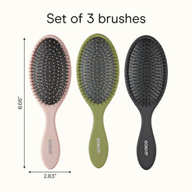 Conair detangling brush set in hand for styling control
