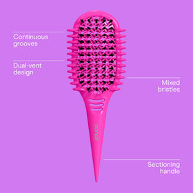 Conair Detangling Brush showing mixed bristles