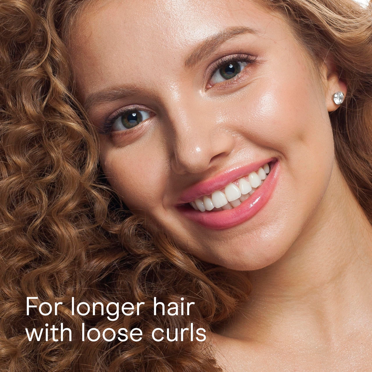 Conair Detangling Brush with curls styled around handle