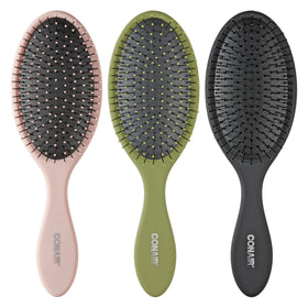 Conair Detangling Hair Brush Set front view with three assorted brushes