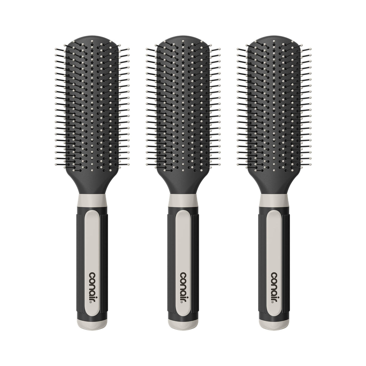 Conair Detangling Hairbrush Set 3-Pack front view