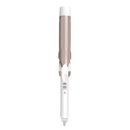Conair Double Ceramic Curling Iron front view, white and rose gold