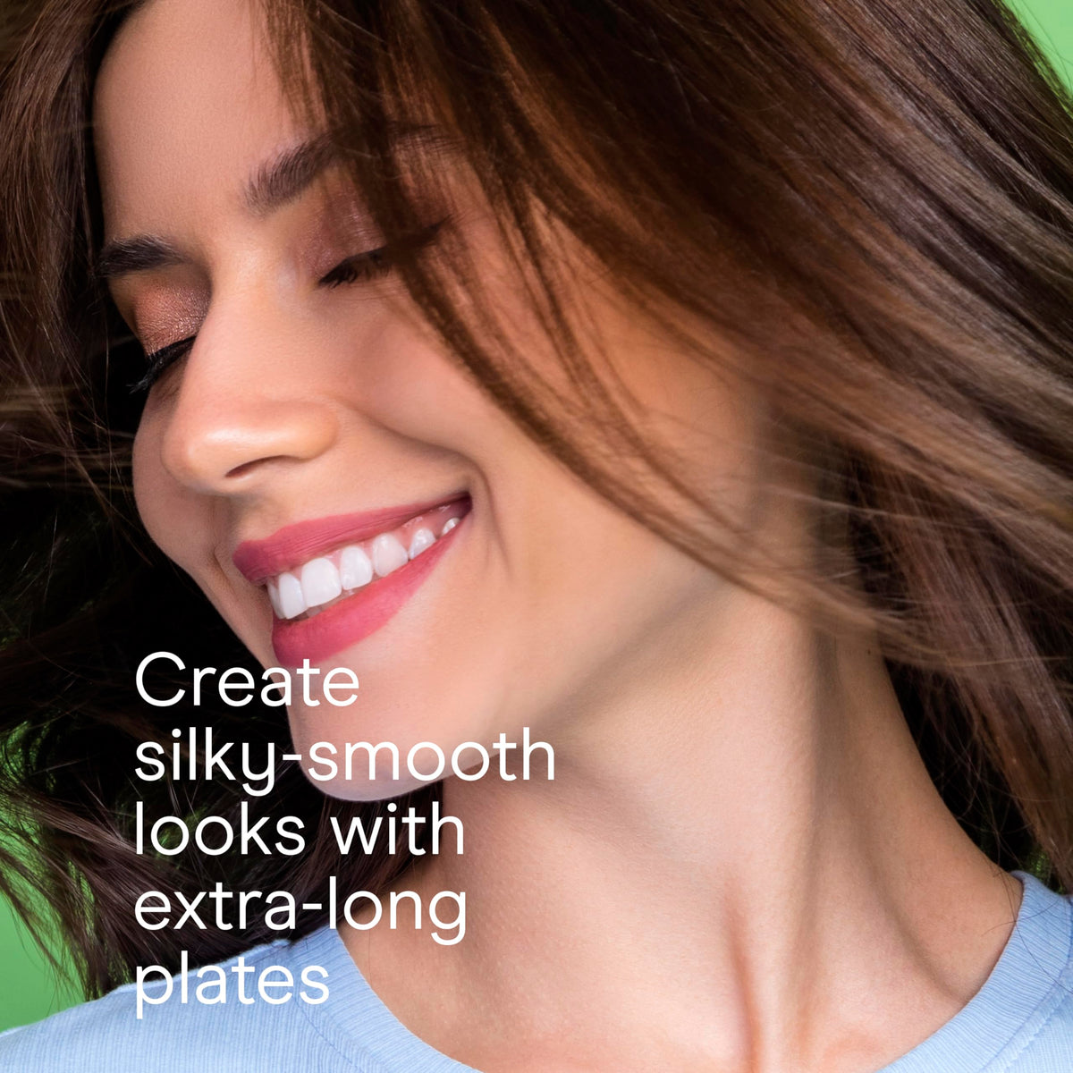 Conair Double Ceramic Flat Iron 1-Inch close-up of barrel
