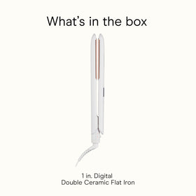 Conair Double Ceramic Flat Iron 1-Inch with user demonstration