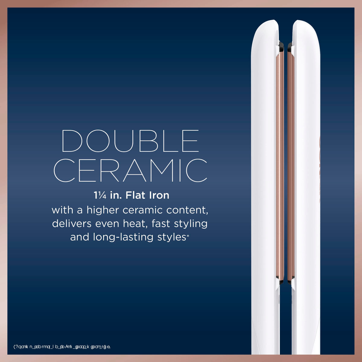 Conair Double Ceramic Flat Iron side view showcasing floating plates