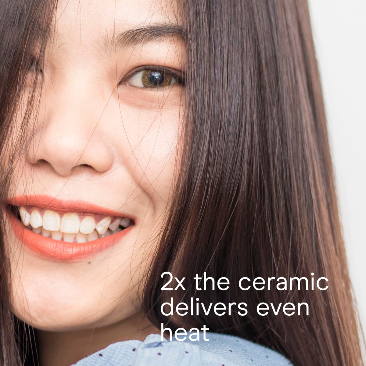 Conair Double Ceramic Flat Iron styled hair with waves