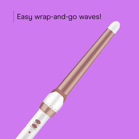 Conair Double Ceramic Tapered Curling Wand with heat settings display
