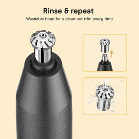 Conair Ear and Nose Hair Trimmer with close-up of the blade
