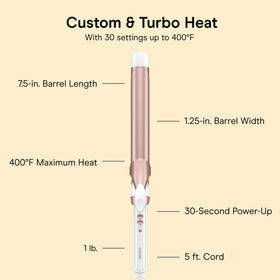 Conair Extra Long Curling Iron in use on long hair