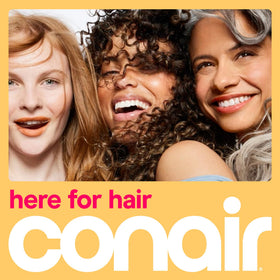 Conair Flat Iron in use for styling hair