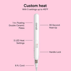 Conair Flat Iron with claw clip for sectioning hair