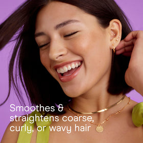 Conair Grip & Style Round Brush in use for blow-drying