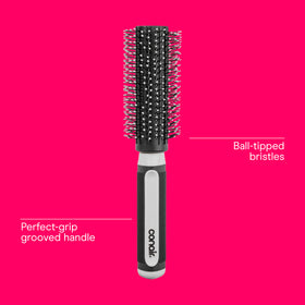 Conair Grip & Style Round Brush side view with barrel