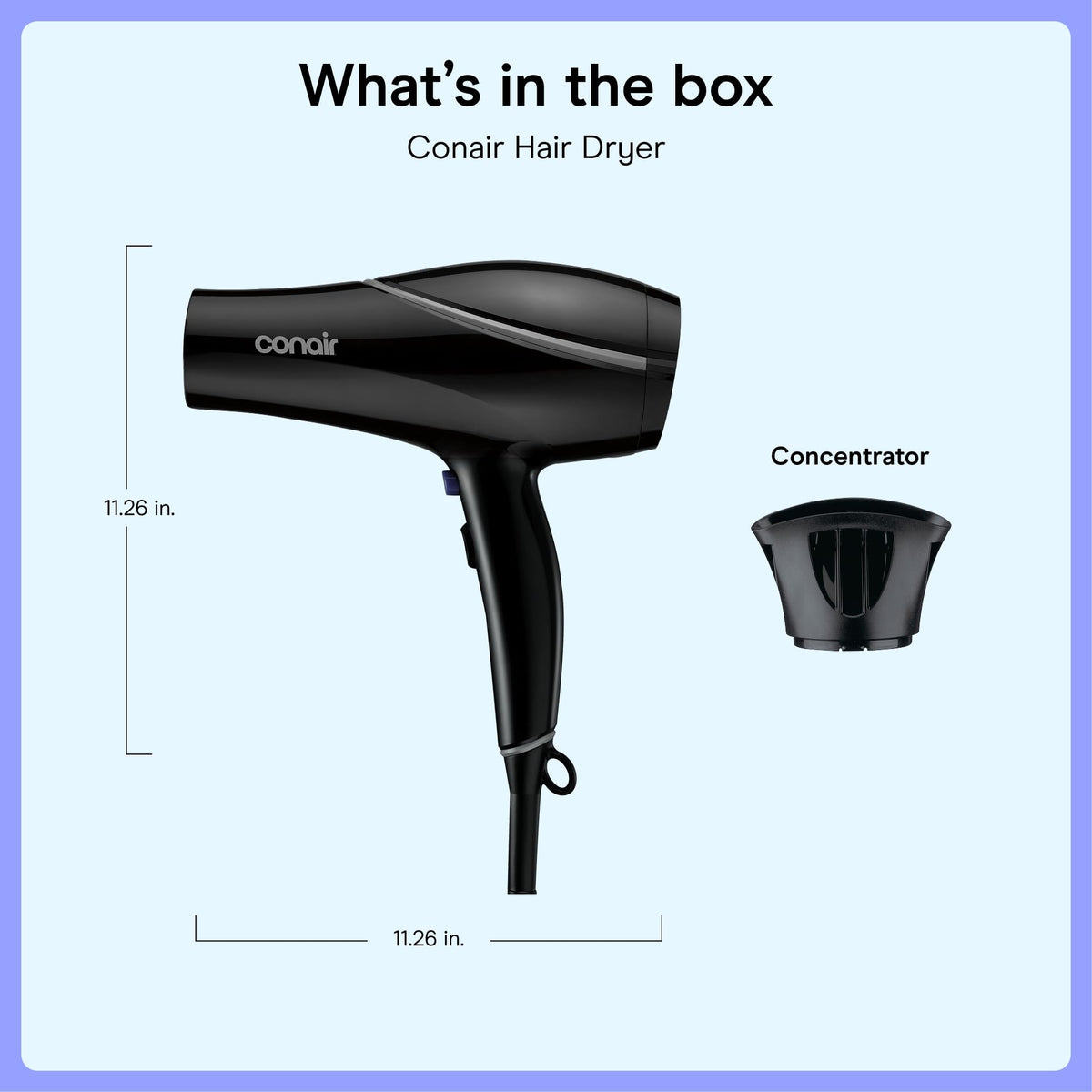 Conair Hair Dryer controls close-up