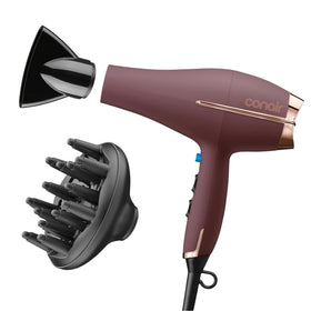 Conair Hair Dryer front view in plum colour