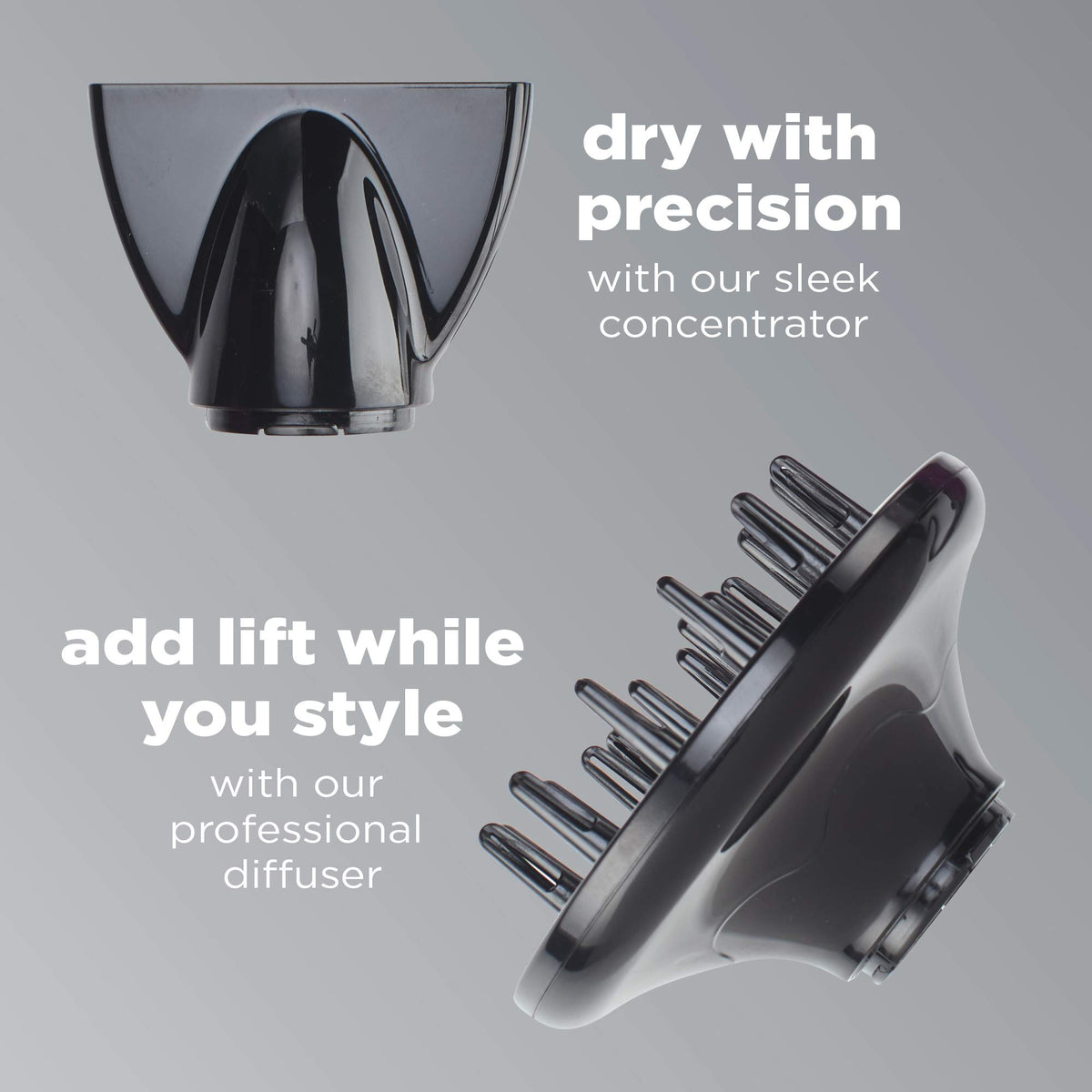 Conair Hair Dryer in use styling hair