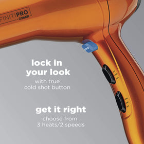 Conair Hair Dryer side view showing controls