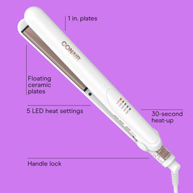 Conair Hair Straightener Double Ceramic side view