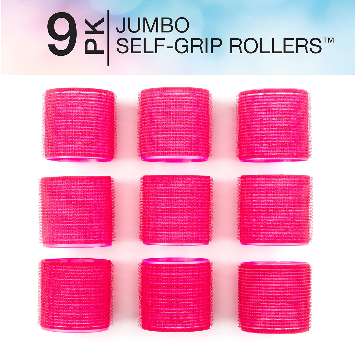 Conair Heatless Curls hair rollers in clear zippered storage case