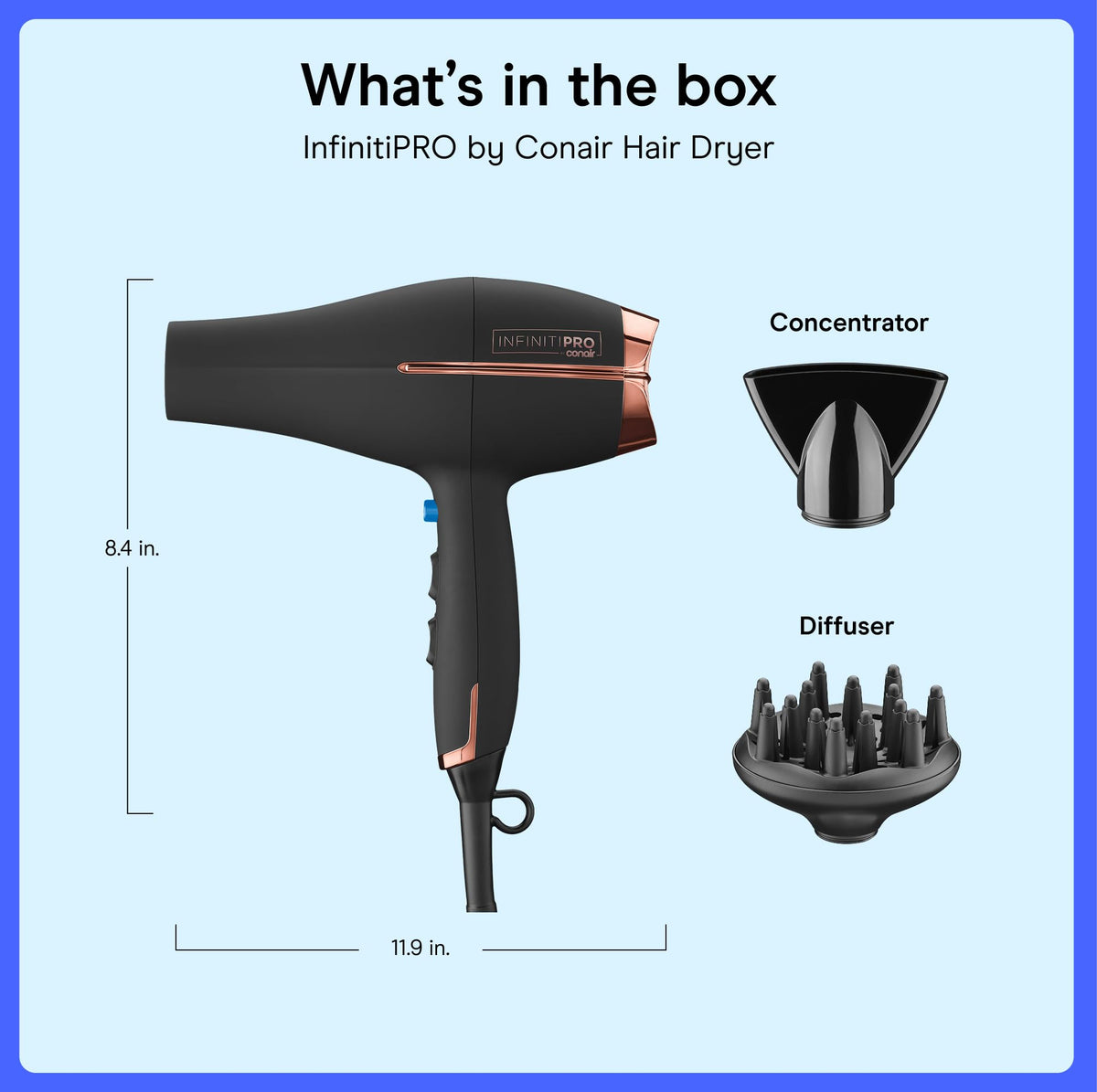 Conair InfinitiPRO Hair Dryer in lifestyle setting