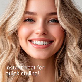 Conair Instant Heat Curling Iron Brush with tangle-free swivel cord